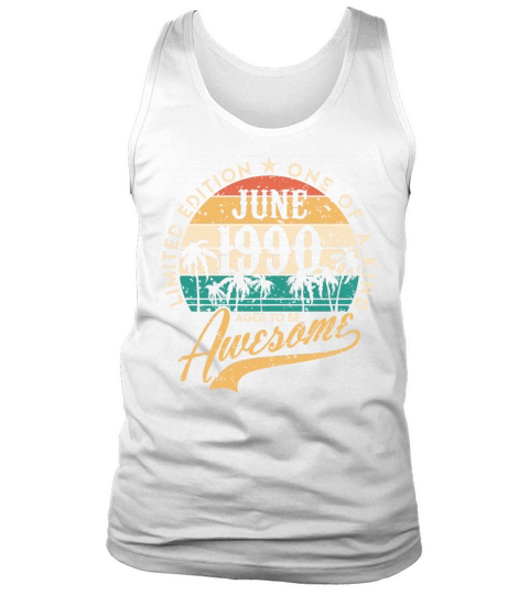 June 1990 birthday gifts men woman bday gift Tank Top Unisex