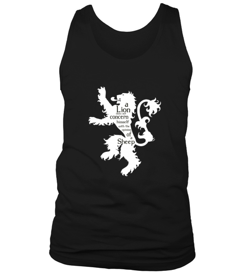 Mens A Lion Does Not Concern Himself Tank Top Unisex