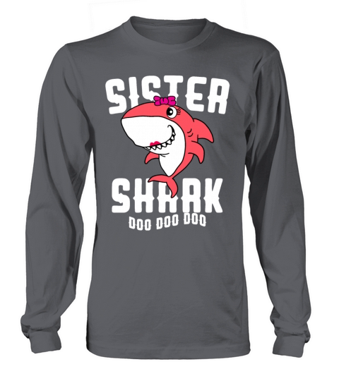 Sister Shark Doo Doo Doo Halloween Christmas Gift Men's Long Sleeve