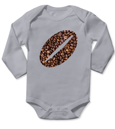 Coffee Bean Logo Shirt Long Sleeve Baby One-Piece
