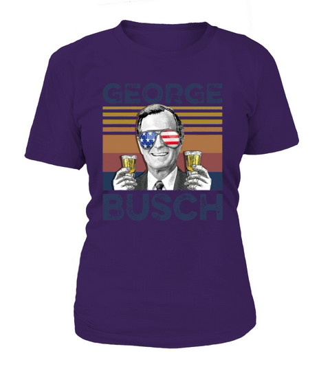 Vintage George W. Bush Busch 4th Of July Independence Day shirth Women's T-Shirt