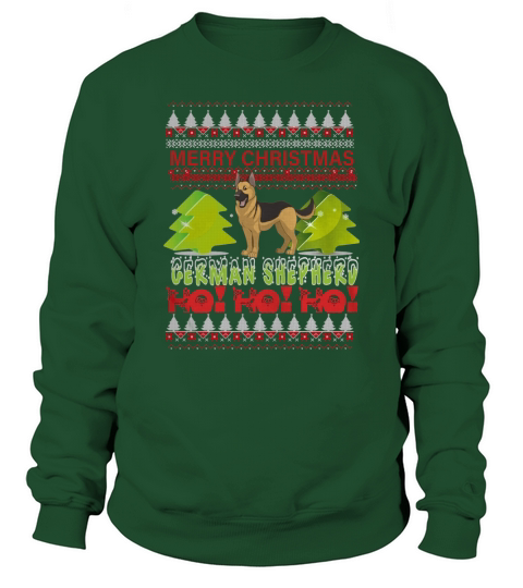 Deutscher Schäferhund Ugly Christmas Sweatshirt Unisex