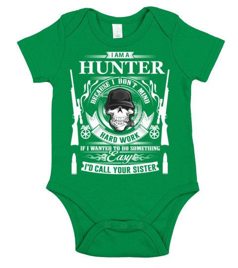 Hunter - Coz I dont mind hard work t-shirt Short Sleeve Baby One-Piece