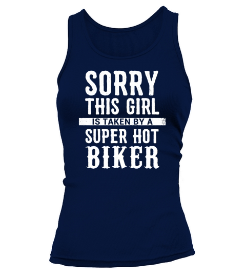 Taken by a Biker Motorcycle Boyfriend Husband Gift Funny Tank top Woman