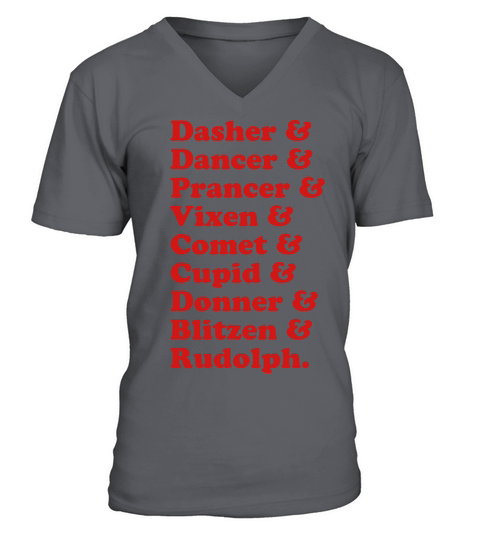Reindeer Names Men's V-Neck T-shirt