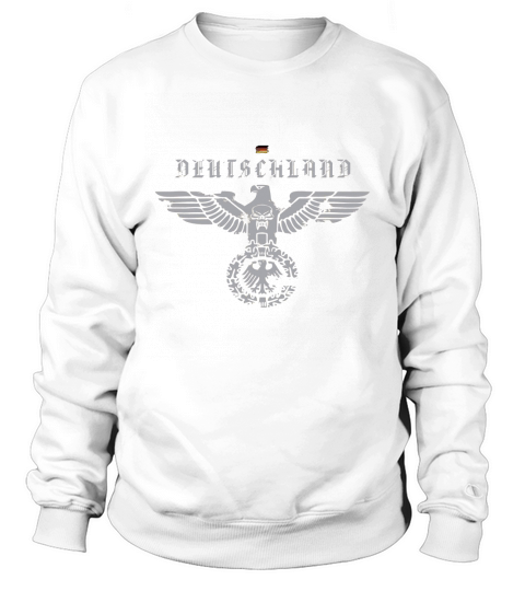 Deutschland German Shirt, Eagle with Skull, Vintage Sweatshirt Unisex
