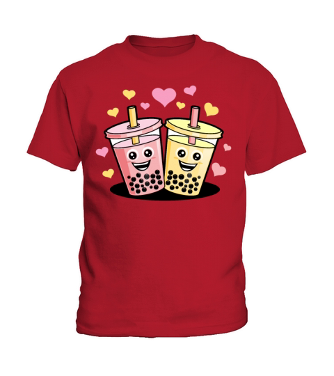 Bubble Tea Boba Drink Milk Drinking Cute Ball Gift Kids T-Shirt