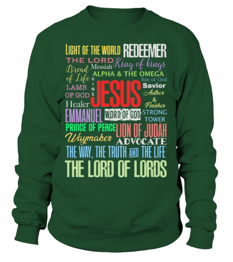 Names of Jesus Christ - Christian T Shirts Store Women's Sweatshirt