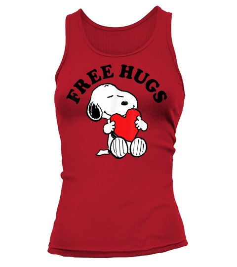 Peanuts Snoopy Free Hugs shirt Women's Tank Top