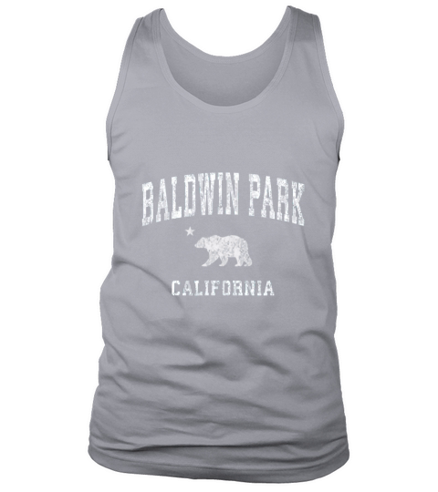 Baldwin Park California CA Vintage Distressed Sports Design Tank Top Unisex