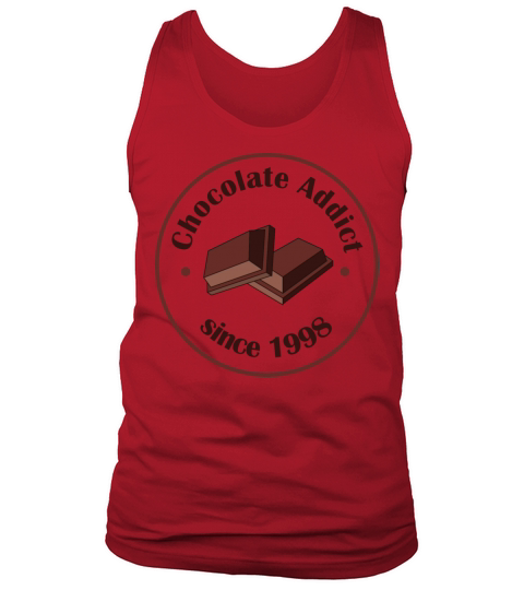 Chocolate addict since 1998 - Funny sweet tooth Men's Tank Top