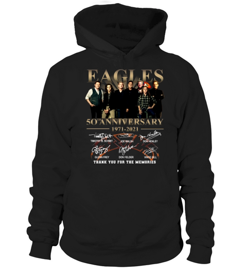 Eagles 50th Anniversary 1971 2020 Thank You For The Memories Signatures Hoodie Unisex
