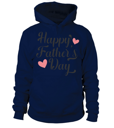 Simple and Elegant Happy Fathers Day Calligraphy Women's Hoodie