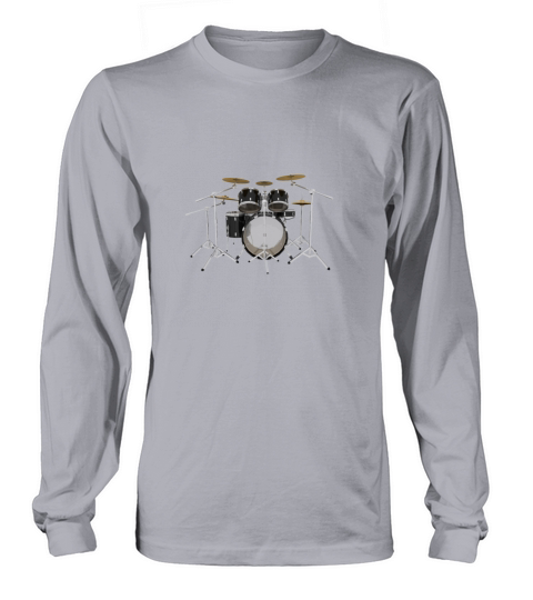 Black Drum Kit Women's Long Sleeve