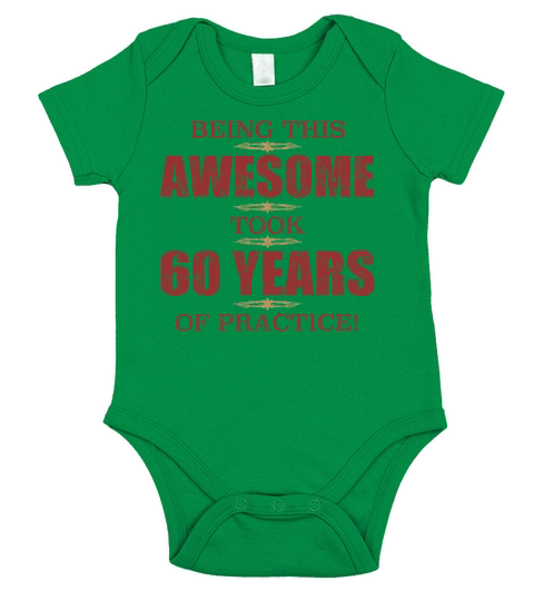 Awesome 60th Birthday Short Sleeve Baby One-Piece
