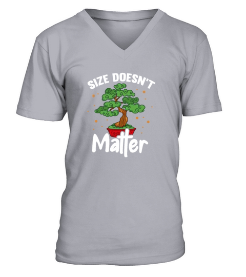 Size Doesnt Matter Bonsai Tree Men's V-Neck T-shirt