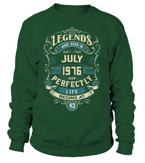 Retro Vintage July 1976 birthday Women's Sweatshirt