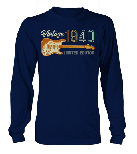 Guitarist 82th Birthday 1940 Women's Long Sleeve