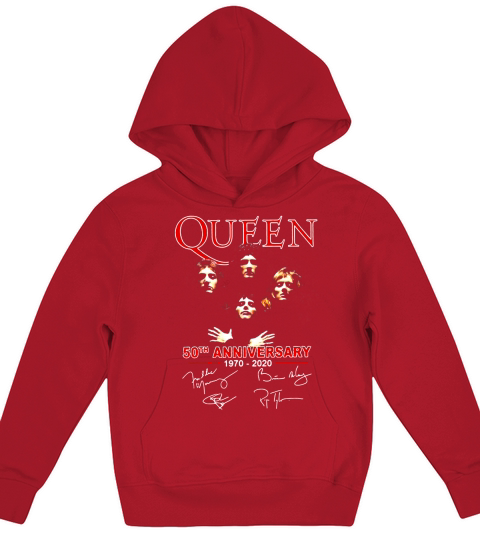 Queen 50th anniversary 1970 2020 signature Kids Hoodie