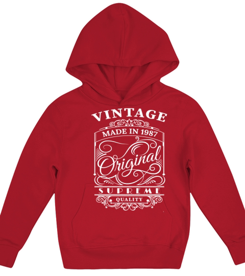 Vintage Made in 1987 Original Kids Hoodie