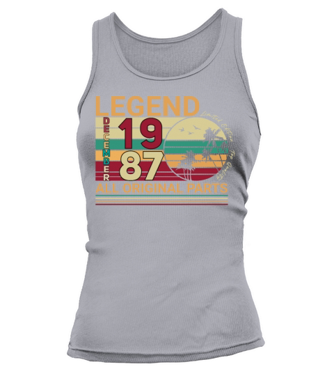 Born 1987 In December Vintage Women's Tank Top