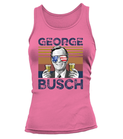 Vintage George W. Bush Busch 4th Of July Independence Day shirth Women's Tank Top