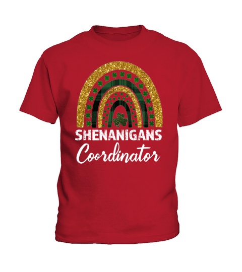 Shenanigans Coordinator Rainbow St Patricks Day Te Kids T-Shirt