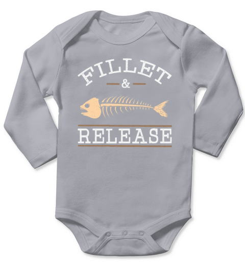 Fish Eel Fishing Gift Butt Fishing Pike Long Sleeve Baby One-Piece