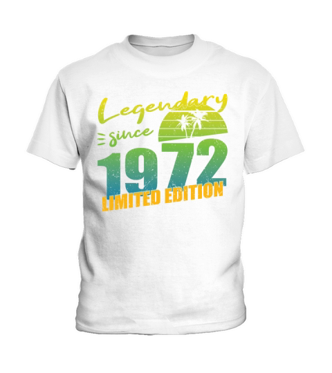 50th birthday vintage 1972 legendary since 1972 Kids T-Shirt