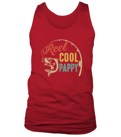 Reel Cool Pappy Vintage Fishing Fisherman Gift Men's Tank Top