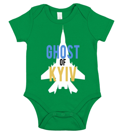Ghost Of Kyiv Pilot Fighter Short Sleeve Baby One-Piece