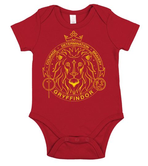 Harry Potter Gryffindor Lion Short Sleeve Baby One-Piece