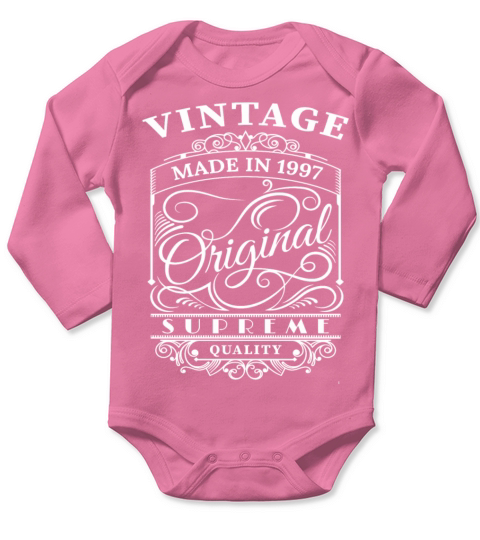 Vintage Made in 1997 Original Long Sleeve Baby One-Piece