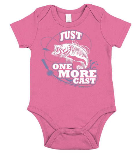 Fishing – Just one more cast Short Sleeve Baby One-Piece