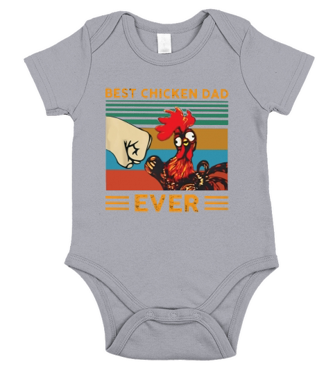 Best Chicken Dad Ever Vintage shirt Short Sleeve Baby One-Piece
