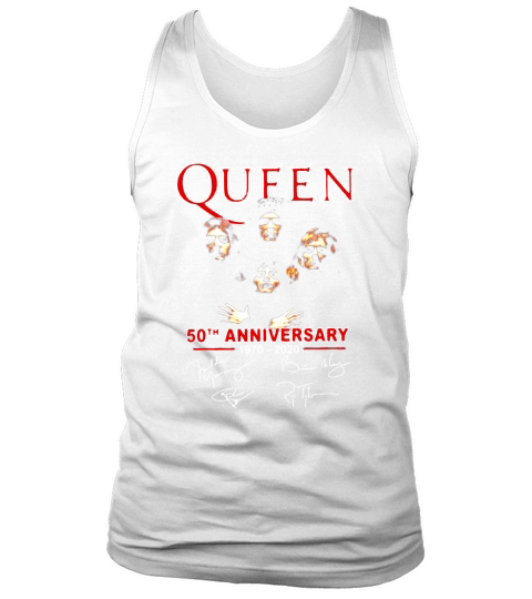 Queen 50th anniversary 1970 2020 signature Tank Top Unisex