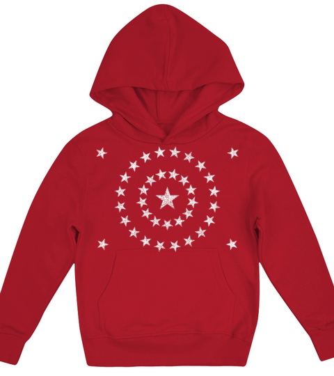Veteran Gift-American Flag 38 Stars Design Distres Kids Hoodie