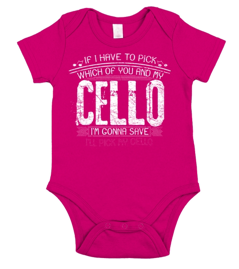 Cello funny gift selection Short Sleeve Baby One-Piece