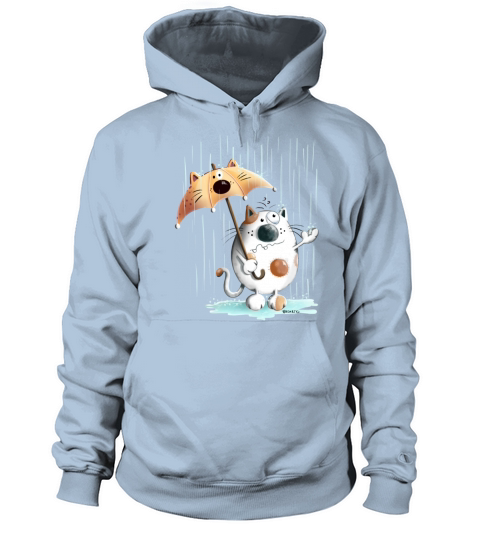 Cat In The Rain - Cats - Umbrella - Cartoon - Gift Women's Hoodie
