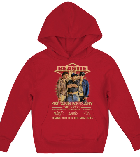 Beastie Boys 40th anniversary thank you for the memories signatures Kids Hoodie