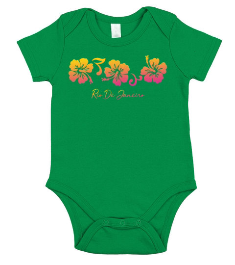 Hawaiian Tropical colorful vacation souvenir Short Sleeve Baby One-Piece