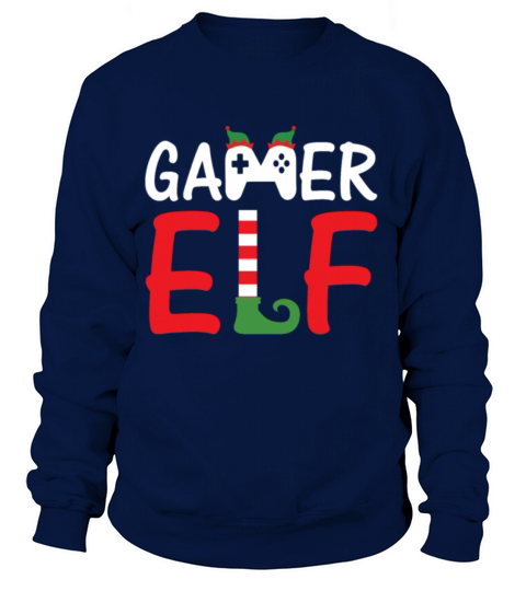Gamer Elf Matching Christmas T Shirt Women's Sweatshirt