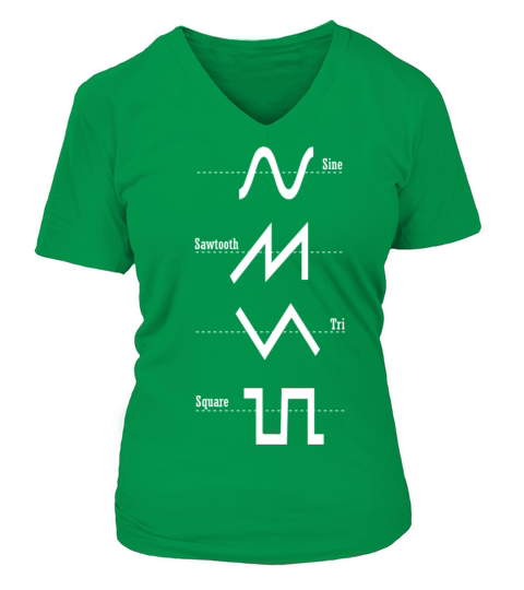 Synthesizer Analog - Synth Waveform Nerd T-Shirt Women's V-Neck T-shirt
