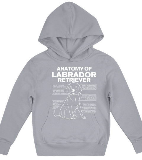 Anatomy of a Labrador Retriever Funny Dog owner gifts shirt Kids Hoodie