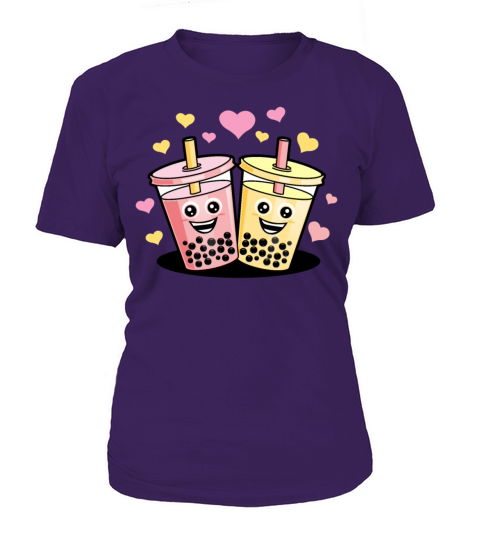 Bubble Tea Boba Drink Milk Drinking Cute Ball Gift Women's T-Shirt