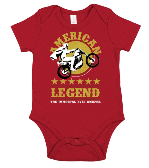 Evel Knievel Short Sleeve Baby One-Piece
