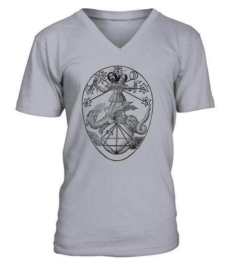 Vintage Alchemy Symbol Rebis V-Neck T-shirt