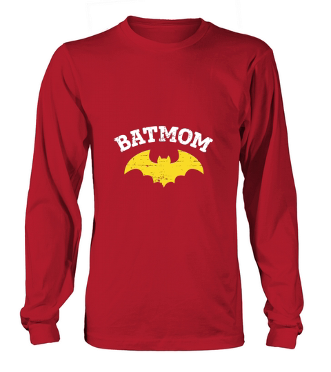 Womens Women Batmom Vintage Mom Mother Mama Gifts Long sleeved Unisex
