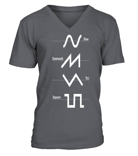 Synthesizer Analog - Synth Waveform Nerd T-Shirt Men's V-Neck T-shirt