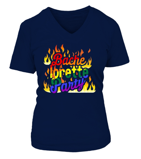 LGBT Bachelorette Party Couple Pride Engagement Women's V-Neck T-shirt